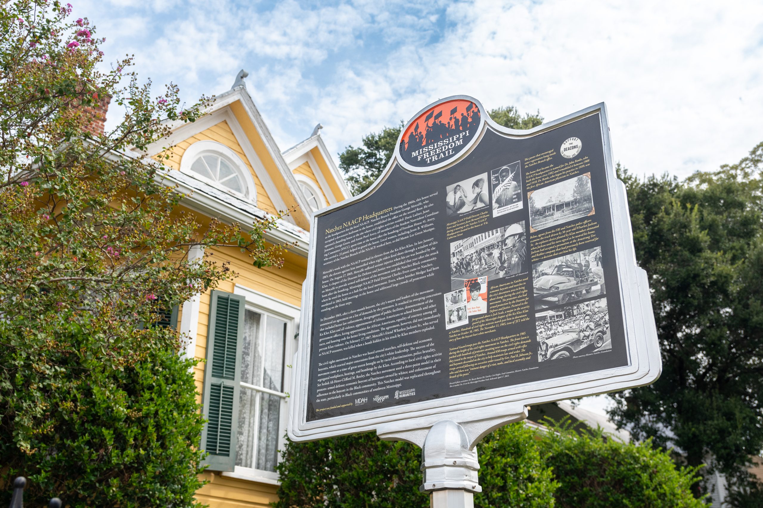 Natchez Freedom Trail Marker - NAACP Headquarters